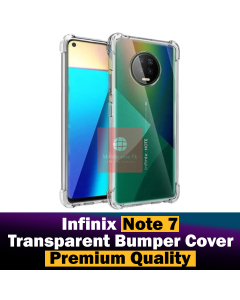 Infinix Note 7 Back Cover Transparent Extra Bumper Anti Shock Soft Crystal Clear Case For Infinix Note 7