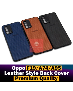Oppo F19 Back Cover Leather Type Soft F19 Case For Boys