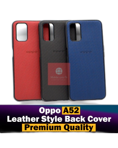 Oppo A52 Back Cover Leather Type Soft A52 Case For Boys