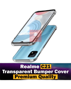 Raelme C21 Back Cover Transparent Extra Bumper Anti Shock Soft Crystal Clear Case For Realme C21