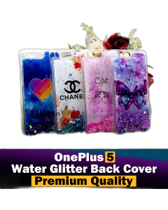 OnePlus 5 Back Cover Water Glitter Shiny Soft Silicon 1+5 Case For Girls