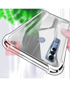 Tecno Spark 7 Pro Back Cover Transparent Extra Bumper Anti Shock Soft Crystal Clear Case For Tecno Spark 7 Pro