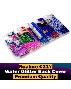 Realme C21Y Back Cover Water Glitter Shiny Soft Silicon C21Y Case For Girls
