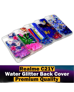 Realme C25Y Back Cover Water Glitter Shiny Soft Silicon C25Y Case For Girls