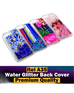 itel A35 Back Cover Water Glitter Shiny Soft Silicon A35 Case For Girls