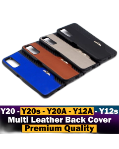Vivo Y20A Back Cover Leather Type CHANEL Soft Vivo Y20A Case For Boys