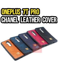 OnePlus 7T Pro Back Cover Leather Type CHANEL Soft OnePlus 7T Pro Case For Boys