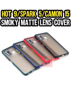 Tecno Spark 5 Back Cover Smoky Matte Lens Style Spark 5 Case For Boys