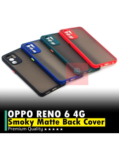 Oppo Reno 6 4G Back Cover Smoky Matte Armor Case Camera Protection Cover For Oppo Reno 6