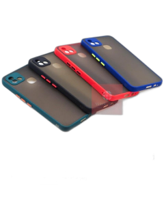 Infinix Hot 10i Back Cover Smoky Matte Armor Case Camera Protection Cover For Infinix Hot 10i