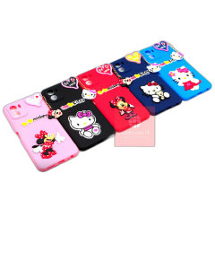 Vivo Y15s Back Cover Hello Kitty Braslate Chain Soft Y15s Case For Girls