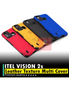 iTel Vision 2s Back MultiCover Soft Texture Leather Style Vision 2s Case For Boys