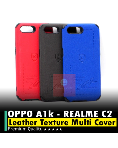 Oppo A1k Back MultiCover Soft Texture Leather Style A1k Case For Boys