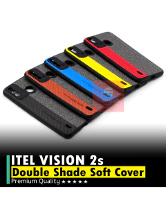 iTel Vision 2s Back Cover Double Colour Leather Type Soft Vision 2s Case For Boys