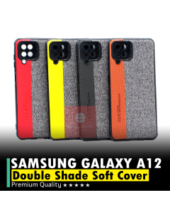 Samsung Galaxy A12 Back Cover Double Colour Leather Type Soft Galaxy A12 Case For Boys