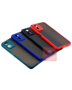 Oppo A76 Back Cover Smoky Matte Armor Case Cover For Oppo A76 - Camera Protection