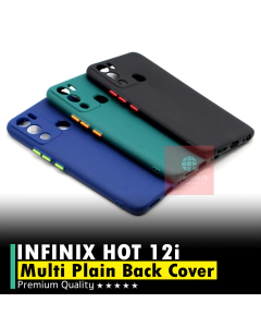 Infinix Hot 12i Back Cover Multicolour Soft Plain Hot 12i Cover For Boys