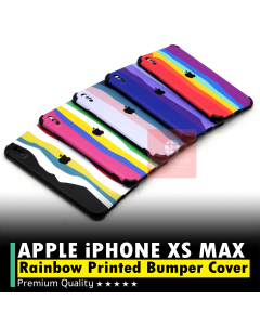 Apple iPhone X Max Back Cover Rainbow Bumper Camera Protection Cover For iPhone X Max