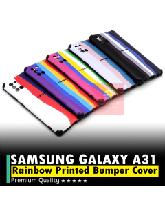 Samsung Galaxy A31 Back Cover Rainbow Bumper Camera Protection Cover For Samsung A31