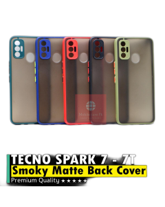 Tecno Spark 7 Back Cover Smok Matte Armor Defender Case Camera Protection Cover For Tecno Spark 7