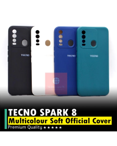 Tecno Spark 8 Back Cover Soft Stylish Camera Protection Cover For Tecno Spark 8