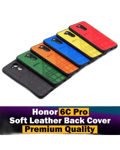 Honor 6C Pro Back Cover Soft Leather Markhor Style Case For 6C Pro