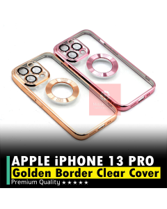 Apple iPhone 13 Pro Back Cover Soft Golden Border Camera Protection Cover For iPhone 13 Pro