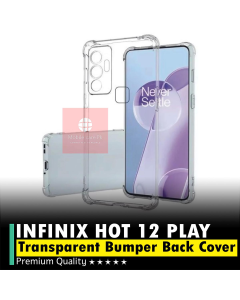 Infinix Hot 12 Play Back Cover Transparent Anti Shock Soft Crystal Clear Case For Hot 12 Play
