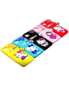 Oppo F17 Back Cover Braslate Chain Soft Oppo F17 Case For Girls - Hello Kitty