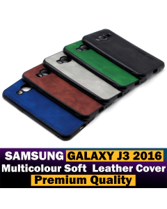 Samsung Galaxy J3 2016 Back Cover Soft Leather Case For Samsung Galaxy J3 2016