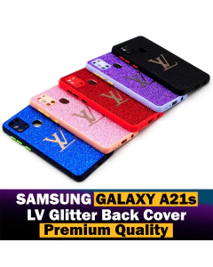 Samsung Galaxy A21s Back Cover LV Glitter Shiny Samsung Galaxy A21s Case For Girls