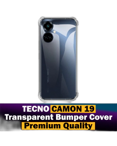 Tecno Camon 19 Back Cover Transparent Extra Bumper Anti Shock Soft Crystal Clear Case For Tecno Camon 19