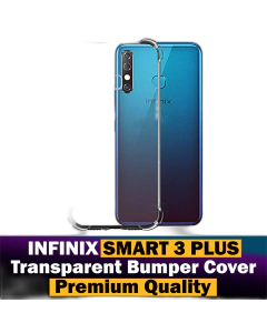 Infinix Smart 3 Plus Back Cover Transparent Extra Bumper Anti Shock Soft Crystal Clear Case For Infinix Smart 3 Plus