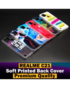 Realme C21 Back Cover Multicolour Soft Silicon Printed Case For Realme C21