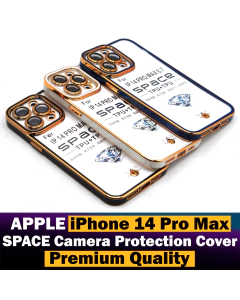 Apple iPhone 14 Pro Max Lens protection Bronzing soft silicon Plating Color Golden Shine Border Cover For iPhone 14 Pro Max