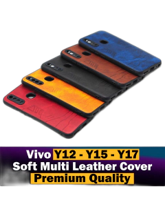 Vivo Y12 Back Cover Soft Leather Case For Vivo Y12