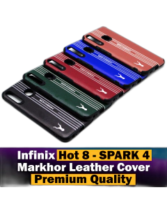 Tecno Spark 4 Back Cover Premium Quality Soft Leather Markhor Style Case For Tecno Spark 4