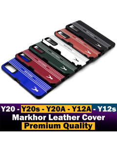 Vivo Y20 Back Cover Premium Quality Soft Leather Markhor Style Case For Vivo Y20
