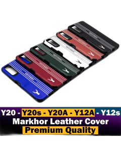 Vivo Y20A Back Cover Premium Quality Soft Leather Markhor Style Case For Vivo Y20A