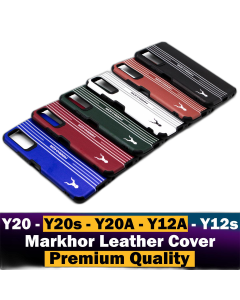 Vivo Y12A Back Cover Premium Quality Soft Leather Markhor Style Case For Vivo Y12A
