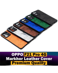Oppo F21 Pro 4G Back Cover Premium Quality Soft Leather Markhor Style Case For Oppo F21 Pro 4G