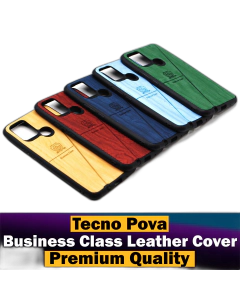 Tecno Pova Back Cover Premium Quality Business Class Leather Case For Tecno Pova