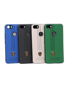 Vivo Y81 Back Cover Premium Quality LOGO Leather Case For Vivo Y81