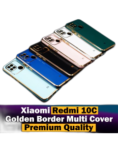 Xiaomi Redmi 10c Back Cover Soft Multi Golden Border Camera Protection Cover For Xiaomi Redmi 10c