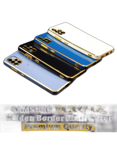 Samsung Galaxy A51 Back Cover Soft Multi Golden Border Camera Protection Cover For Samsung Galaxy A51