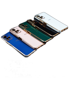 Vivo Y21s Back Cover Soft Multi Golden Border Camera Protection Cover For Vivo Y21s