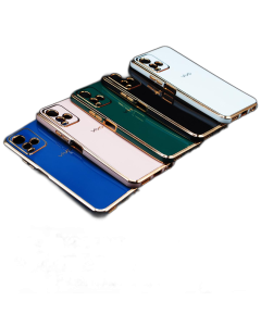 Vivo Y21T Back Cover Soft Multi Golden Border Camera Protection Cover For Vivo Y21T