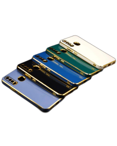 Vivo Y15 Back Cover Soft Multi Camera Protection Cover For Vivo Y15 - Golden Border