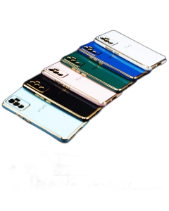 Vivo V23e Back Cover Soft Multi Golden Border Camera Protection Cover For Vivo V23e