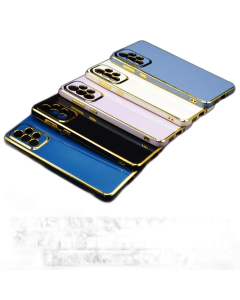 Samsung Galaxy A73 5G Back Cover Soft Multi Golden Border Camera Protection Cover For Samsung Galaxy A73 5G